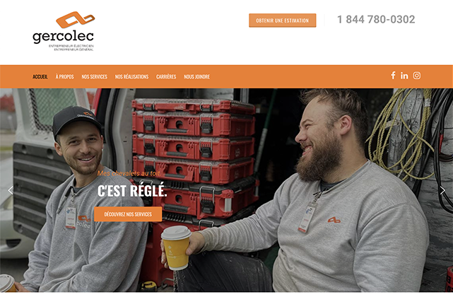 Gercolec | Réalisations | Site Web