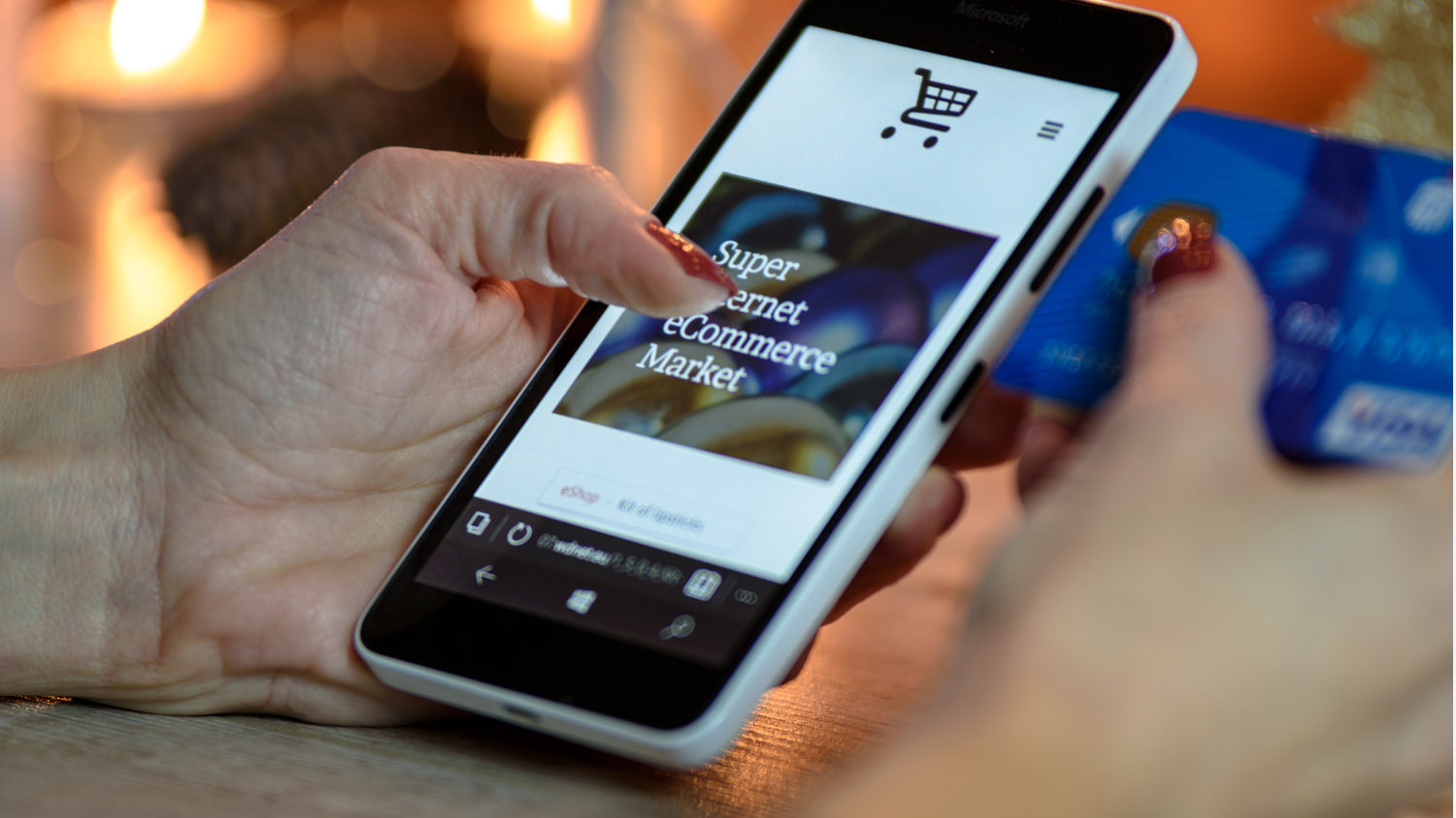 site web sur mobile